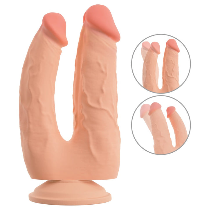Nature Skin double penetrator med glidende overflade