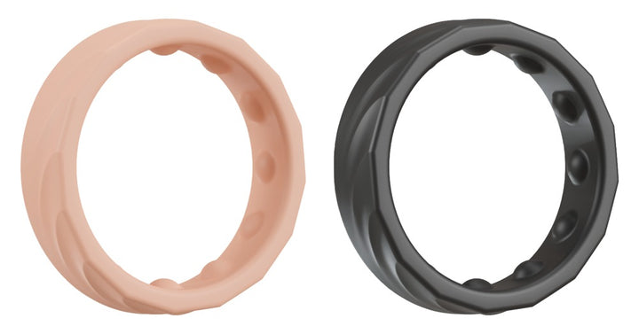 Fleksible cock rings med indvendig diameter på 3,3 cm