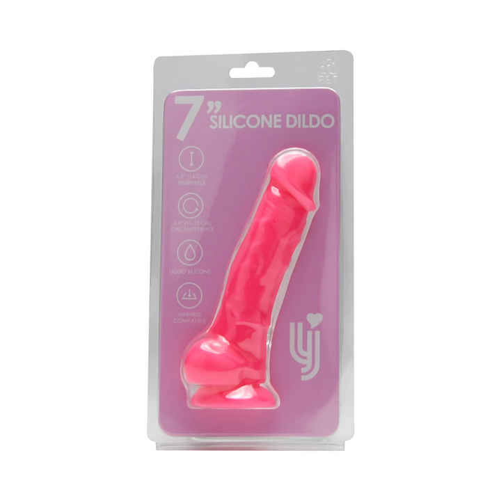 Flydende silikone dildo med hævede årer og tydelig hovedform