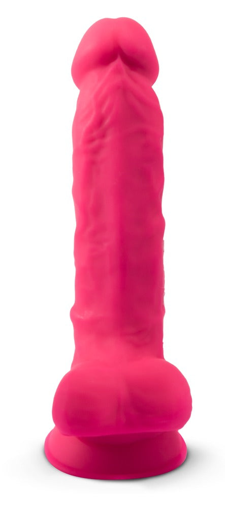 Hudfarvet realistisk dildo med glans, årer og testikler