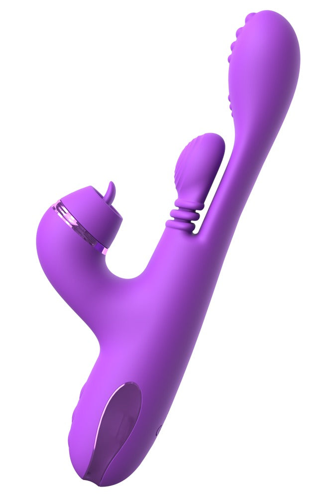 Rabbit vibrator med noppet hoved, swirling vibro-finger og FlickerFlow-stimulator