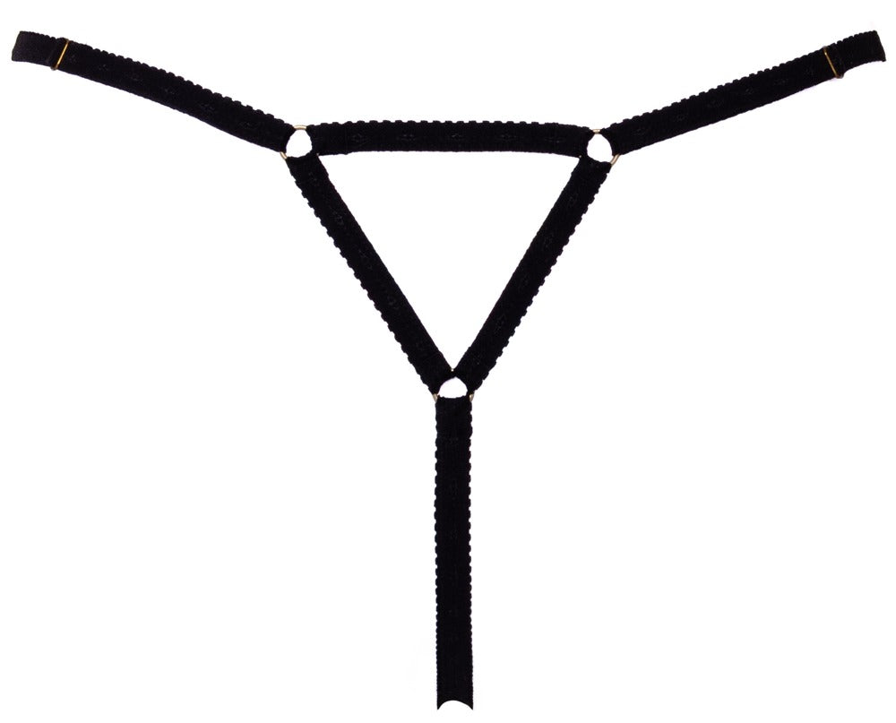 Glamourøs crotchless string i let design