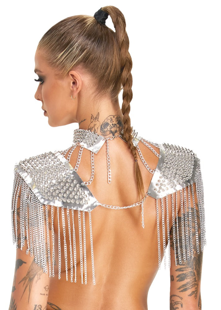 Bad Kitty sølv accessory til lingeri, rollespil og partywear