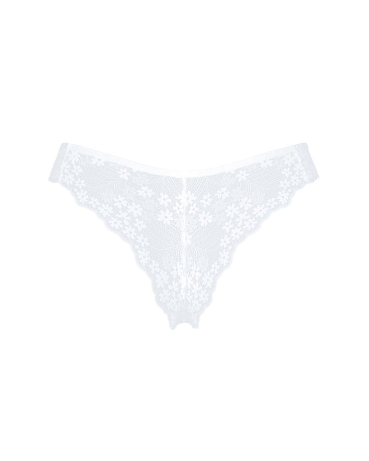 Heavenlly Brazilian-trusser i transparent hvid blonde