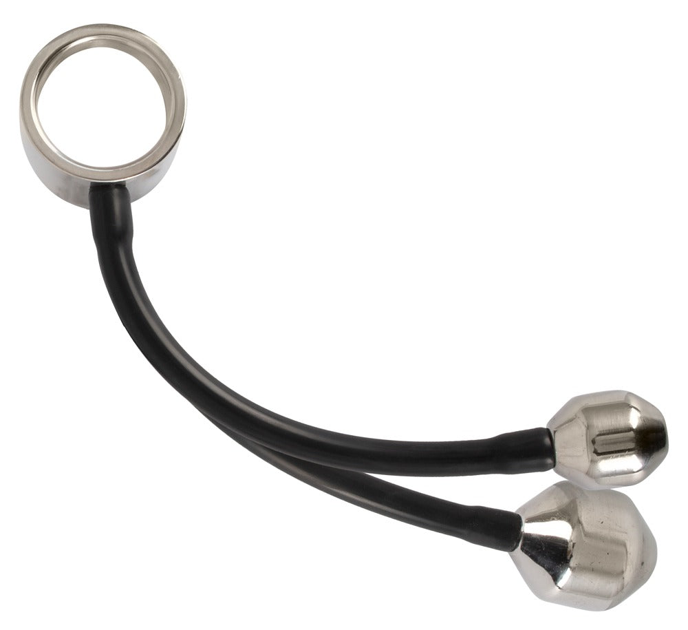 Heavy Gear cock ring med fleksible silikone stropper mellem ring og plugs