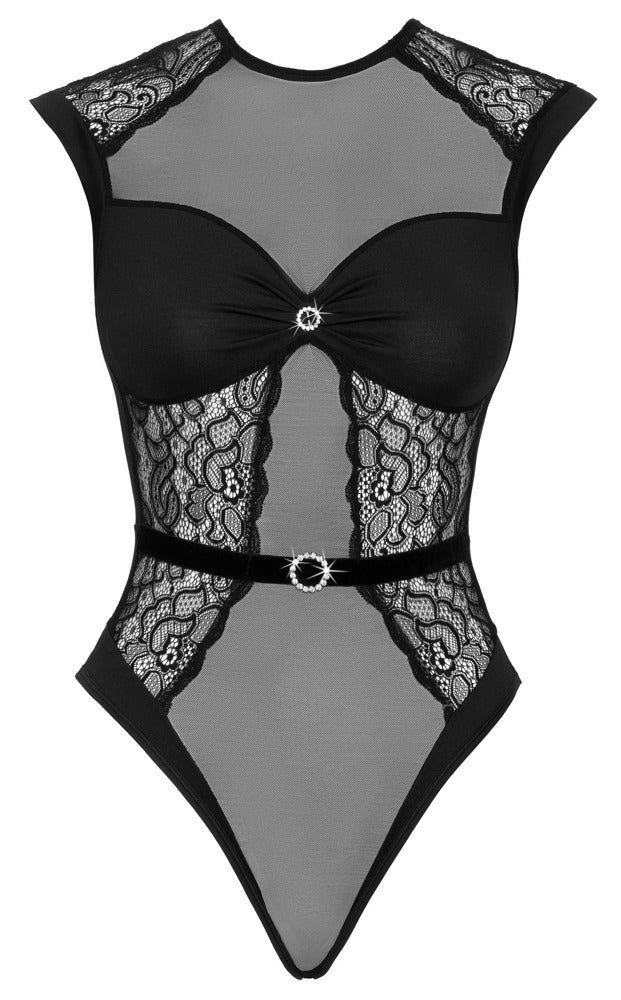 Sort body med opake skåle og let transparent design
