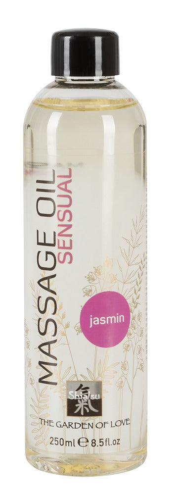 HOT Shiatsu Sensual Jasmin massageolie i flaske med 250 ml