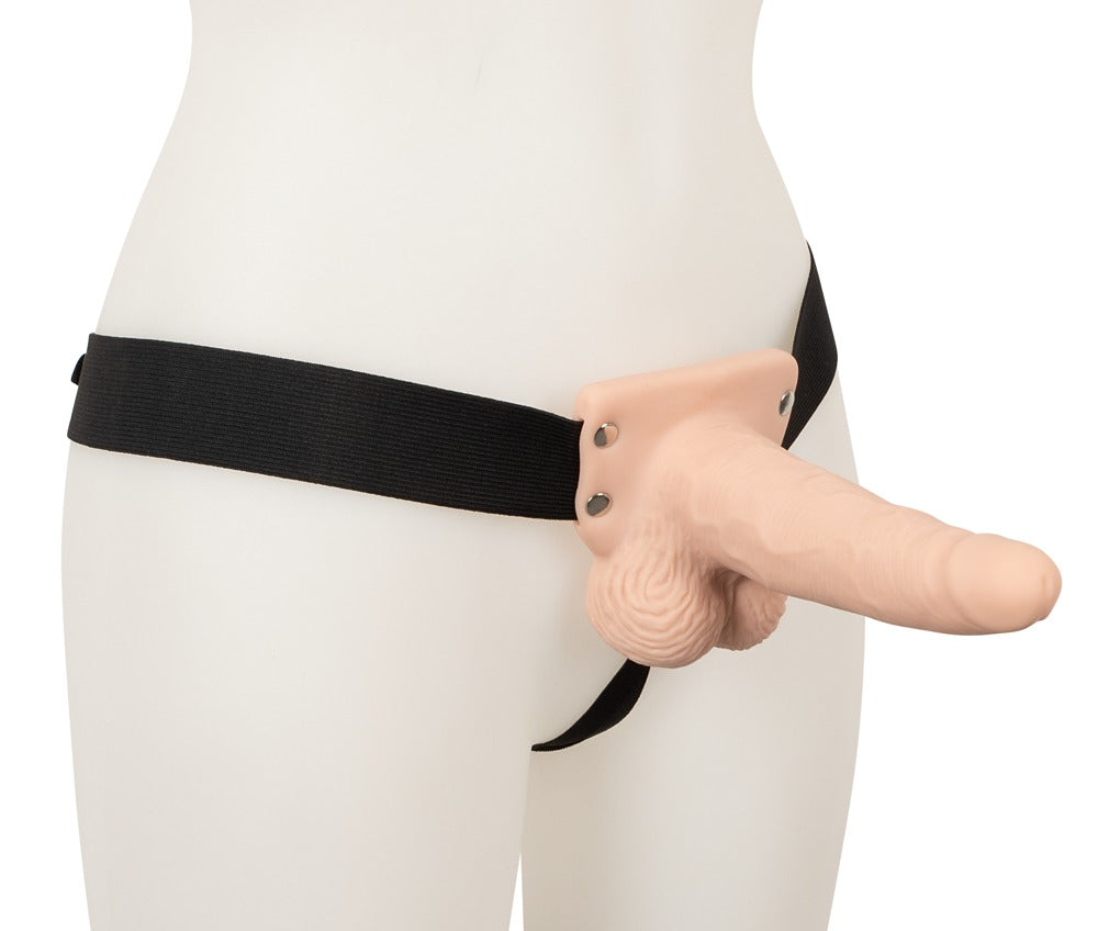 Hult penis sleeve med 7 vibrationsmønstre og jockstring-harness