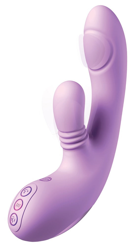IntiMotion Flutter Pro rabbitvibrator i lilla silikone og ABS