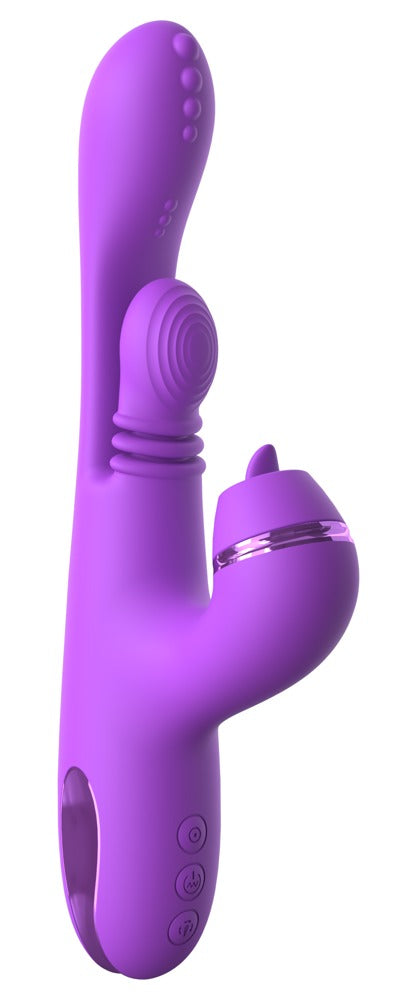 Rabbit vibrator med noppet hoved, swirling vibro-finger og FlickerFlow-stimulator