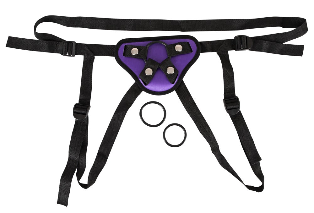 Justerbart harness til pegging og strap-on leg