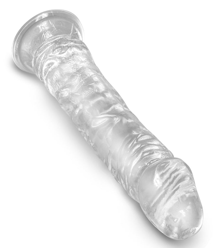 King Cock Clear 8 transparent dildo med sugekop og realistisk form