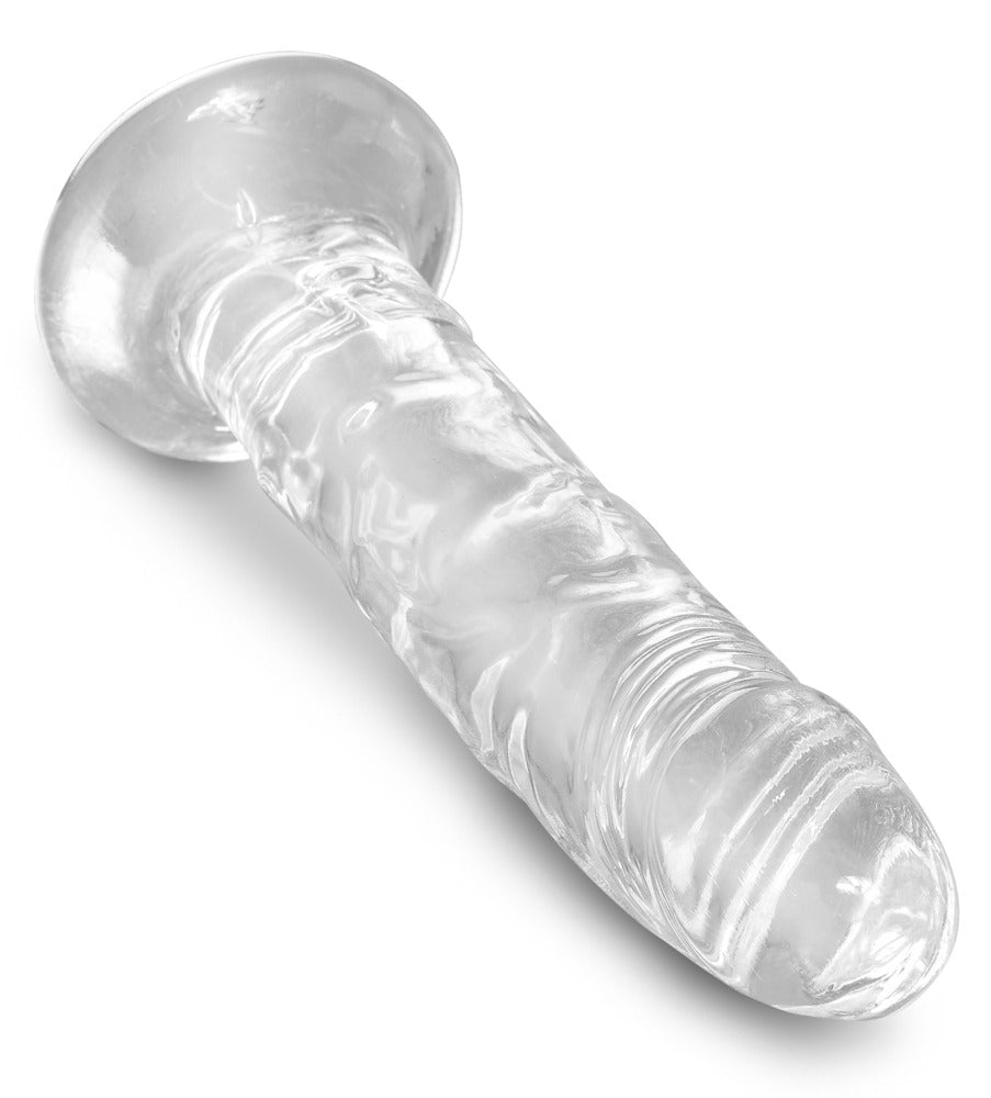King Cock Clear transparent dildo med sugekop og realistisk form