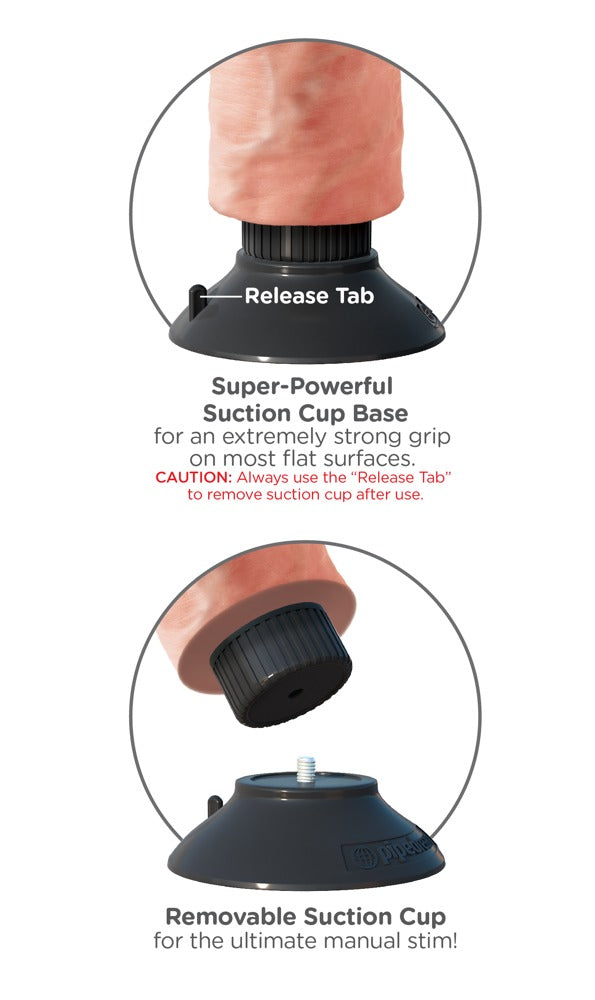 Vandtæt vibrator med testikler og strap-on kompatibel base