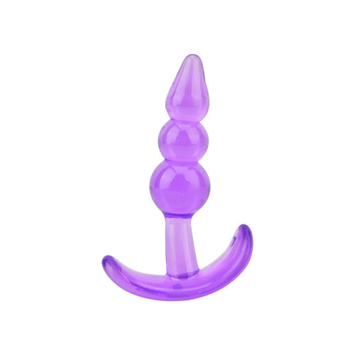 Anal plugs i lilla med sikker base til gradvis udforskning