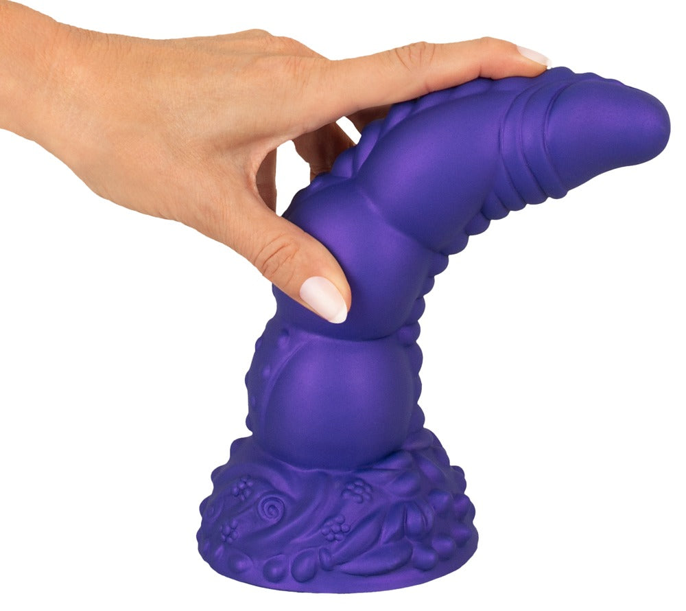 Dildo med sugekop på 22,5 cm og 18,5 cm indføringslængde