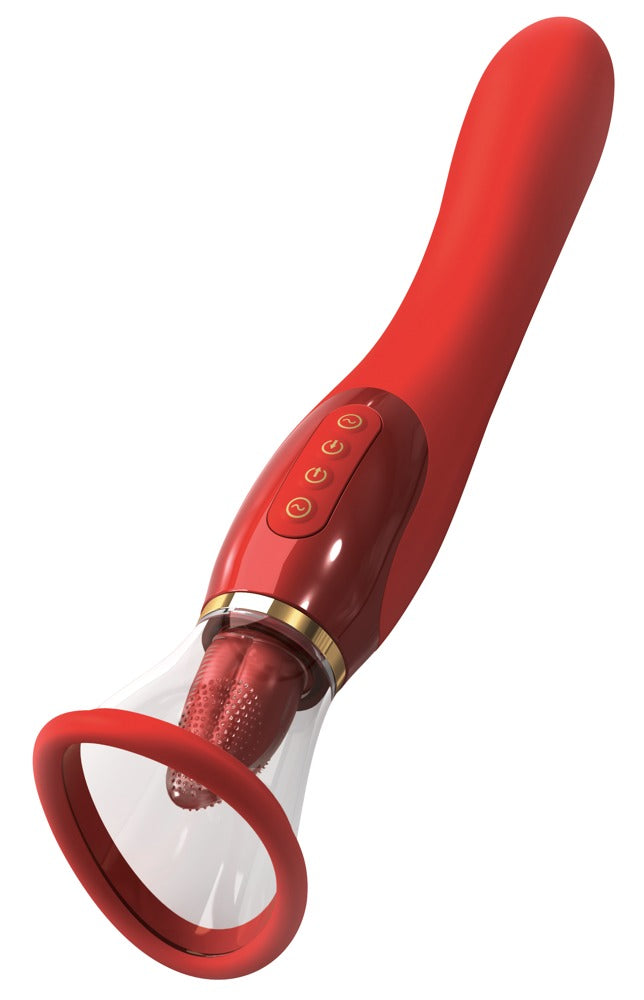 Vandtæt USB-opladelig vibrator med aftagelig vakuumkop