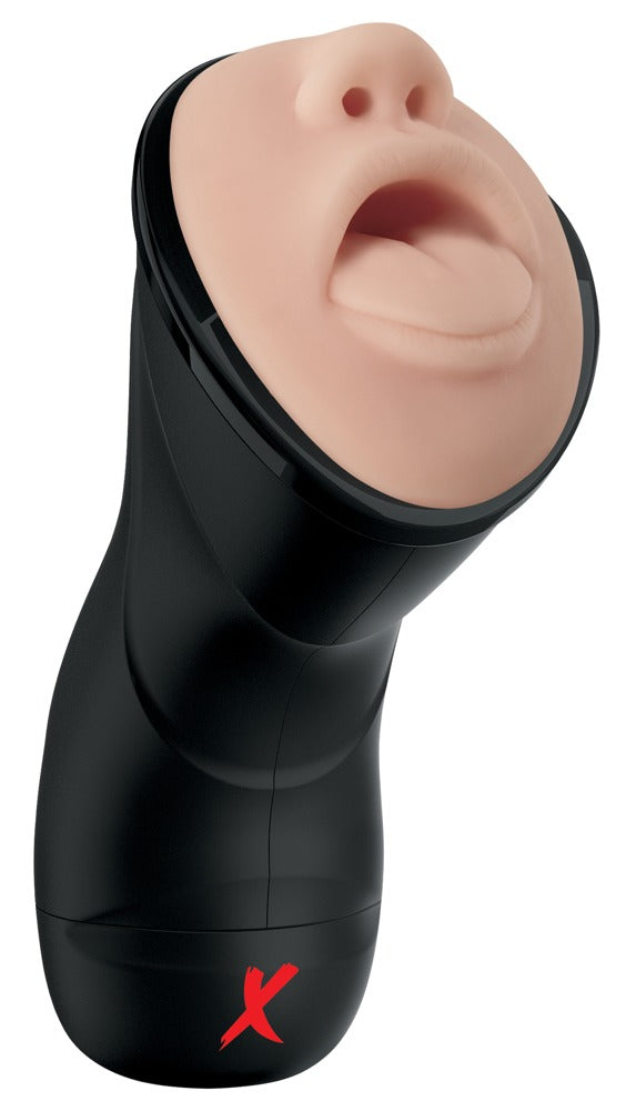 PDX Elite Deep Throat Vibrating Stroker med cockringe
