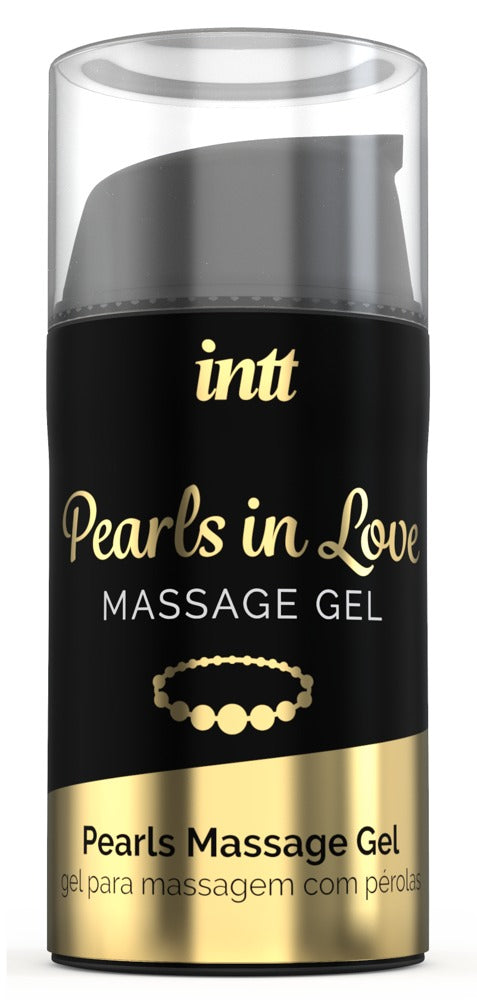 Pearls in Love massagegel og perlekæde vist sammen