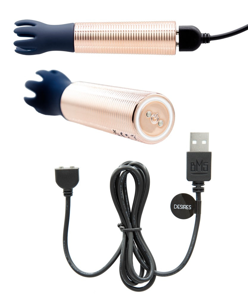 Pillow Talk Desires 6-delt mini vibrator-sæt med bullet og fem hoveder