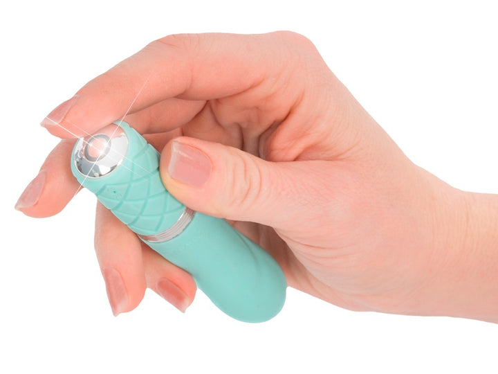 Tealfarvet Pillow Talk Flirty vibrator med blød silikoneoverflade