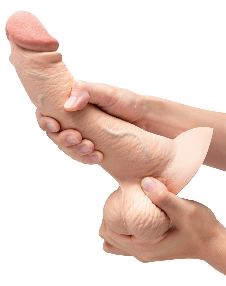 Realistisk curvy dildo i blød silikone fra b-Vibe