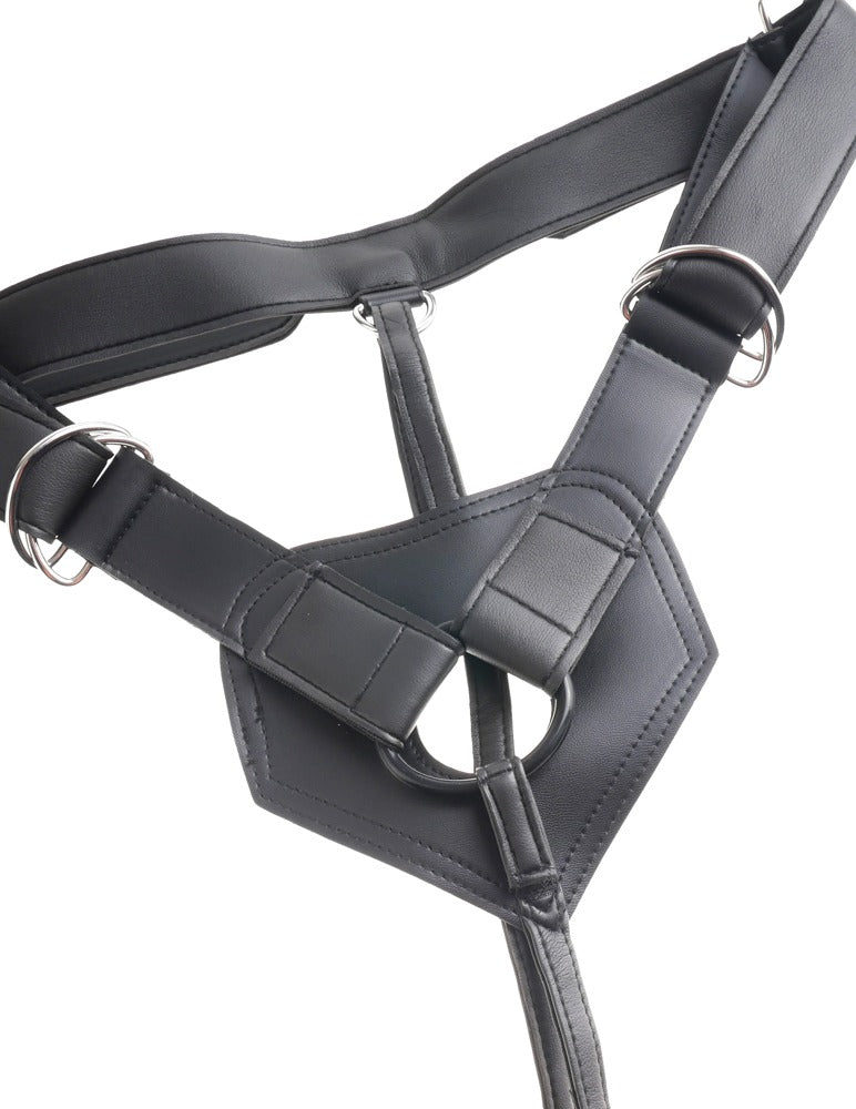Justerbart strap-on harness med 3 udskiftelige ringe