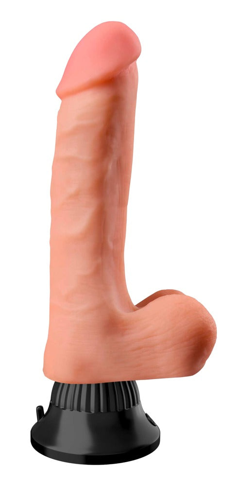 Realistisk vibrator med sugekop og Fanta Flesh Skin-overflade