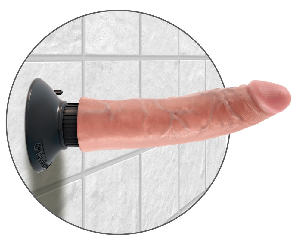 Bøjelig 21 cm vibrator med realistisk design fra Eterna Nordisk