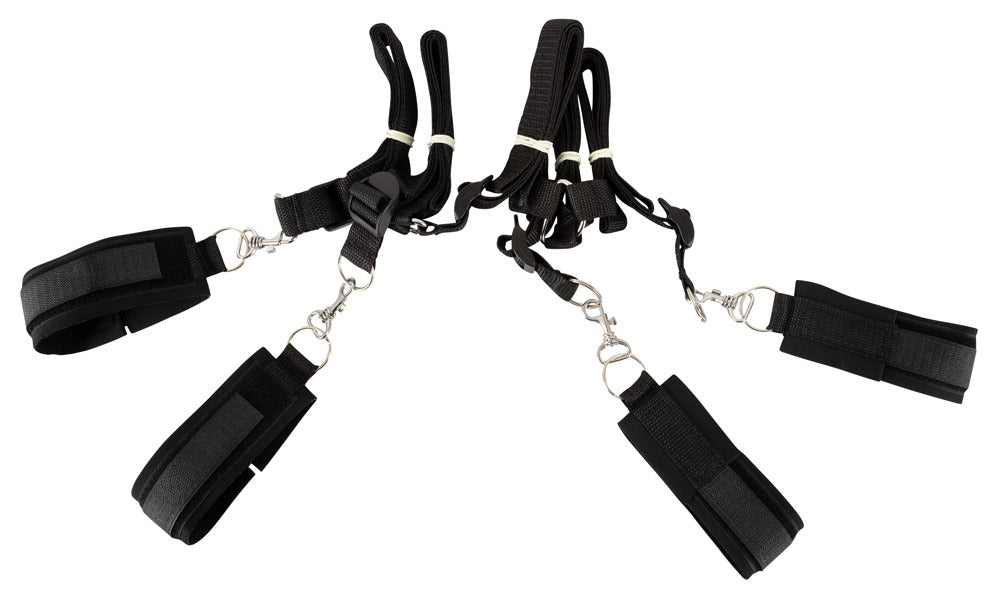 Diskret bondage sæt til par med øjenmaske og sengestropper