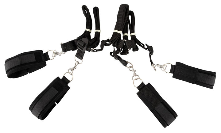 Diskret bondage sæt til par med øjenmaske og sengestropper