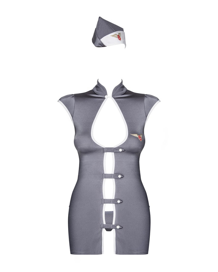 Obsessive roleplay lingeri med elastisk pasform og matchende g-streng