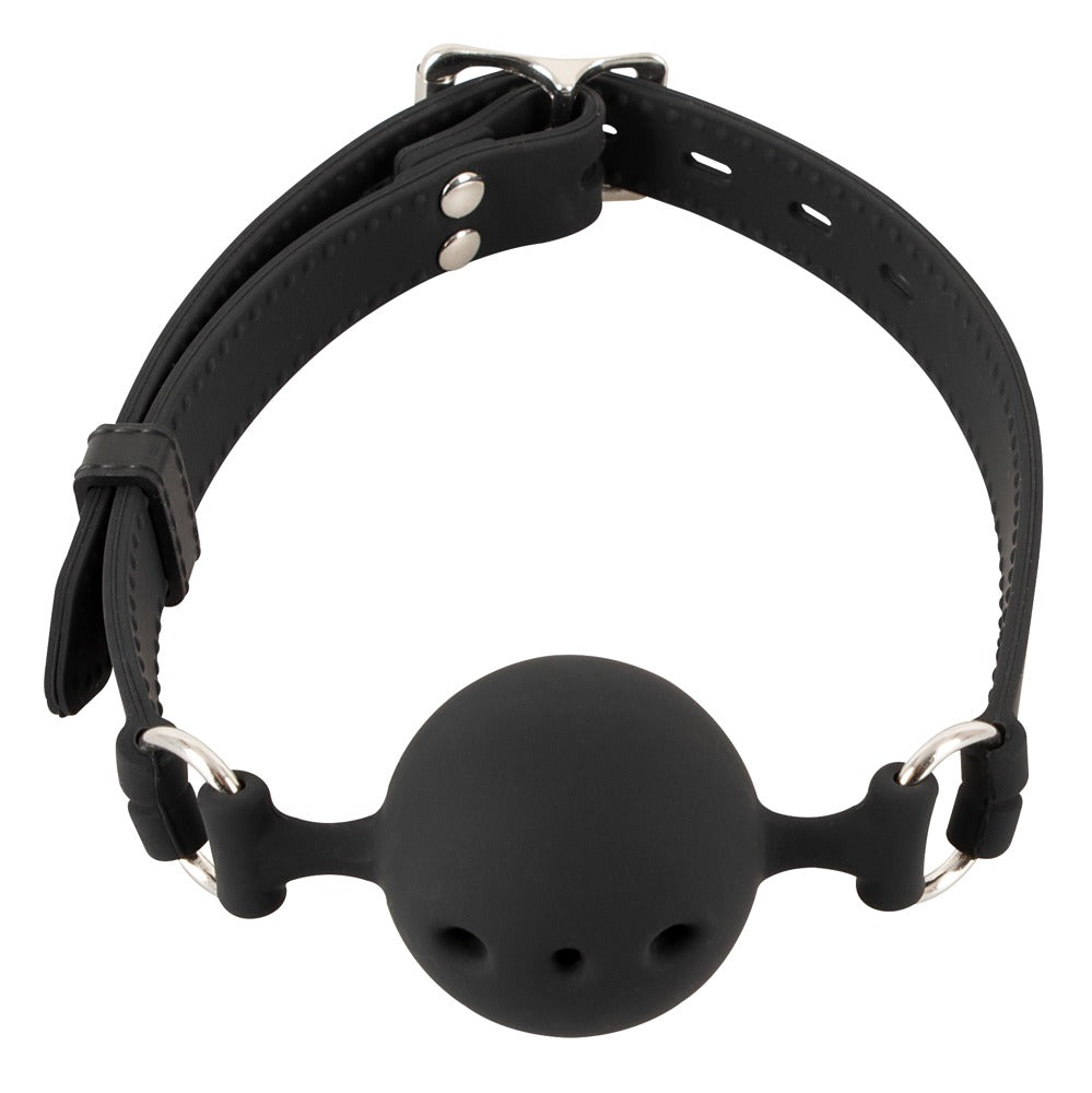 Silicone ball gag med Ø 4 cm kugle og spænde