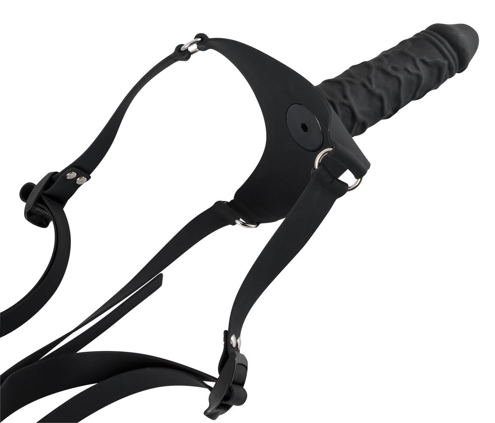 Silikone strap-on dildo på 17 cm til pegging og rolleskift