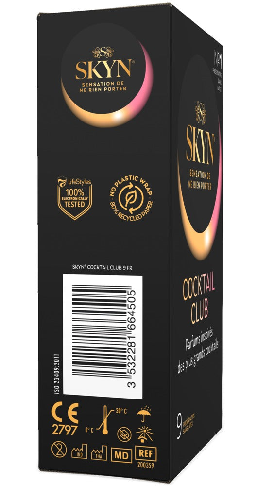 Smagskondomer i polyisopren med Piña Colada, Cherry Sunrise og Passion Daiquiri
