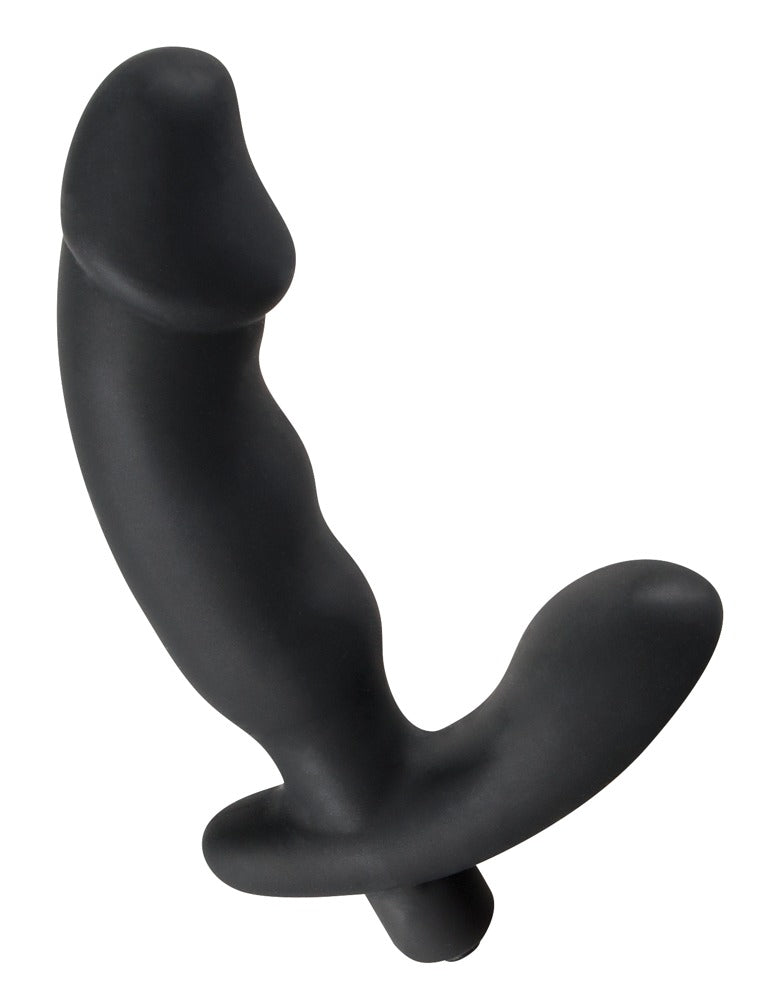 Smooth Lover 2-i-1 vibrator med bølget skaft og mellemkødsarm