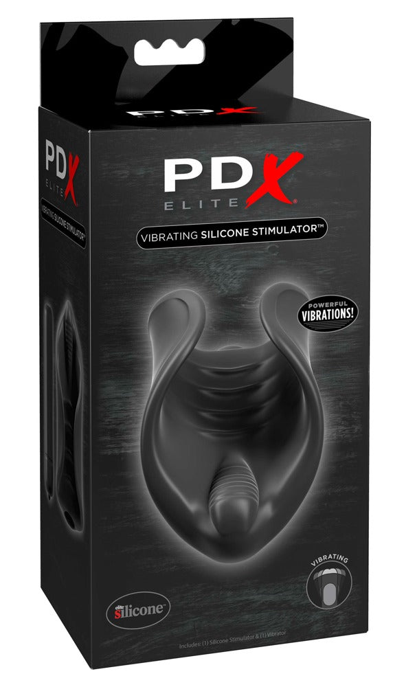 Sort masturbator-sleeve med vibration og silikone/ABS-materiale