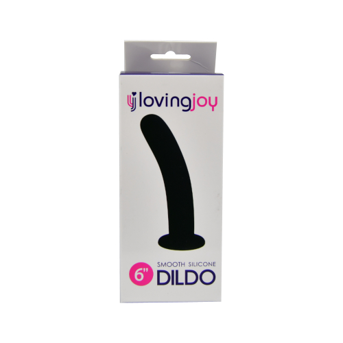 6 tommer silikone dildo med sugekop til hands-free leg