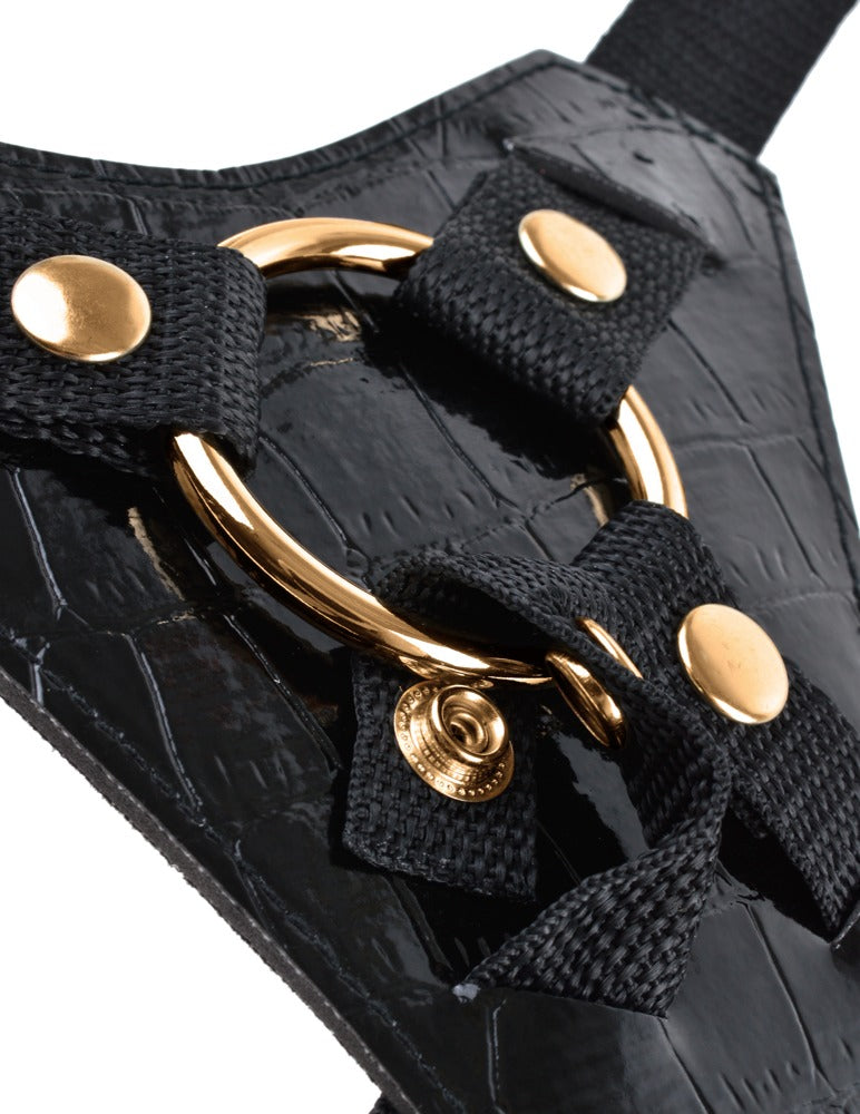 Strap-on harness med justerbar talje og lårstropper