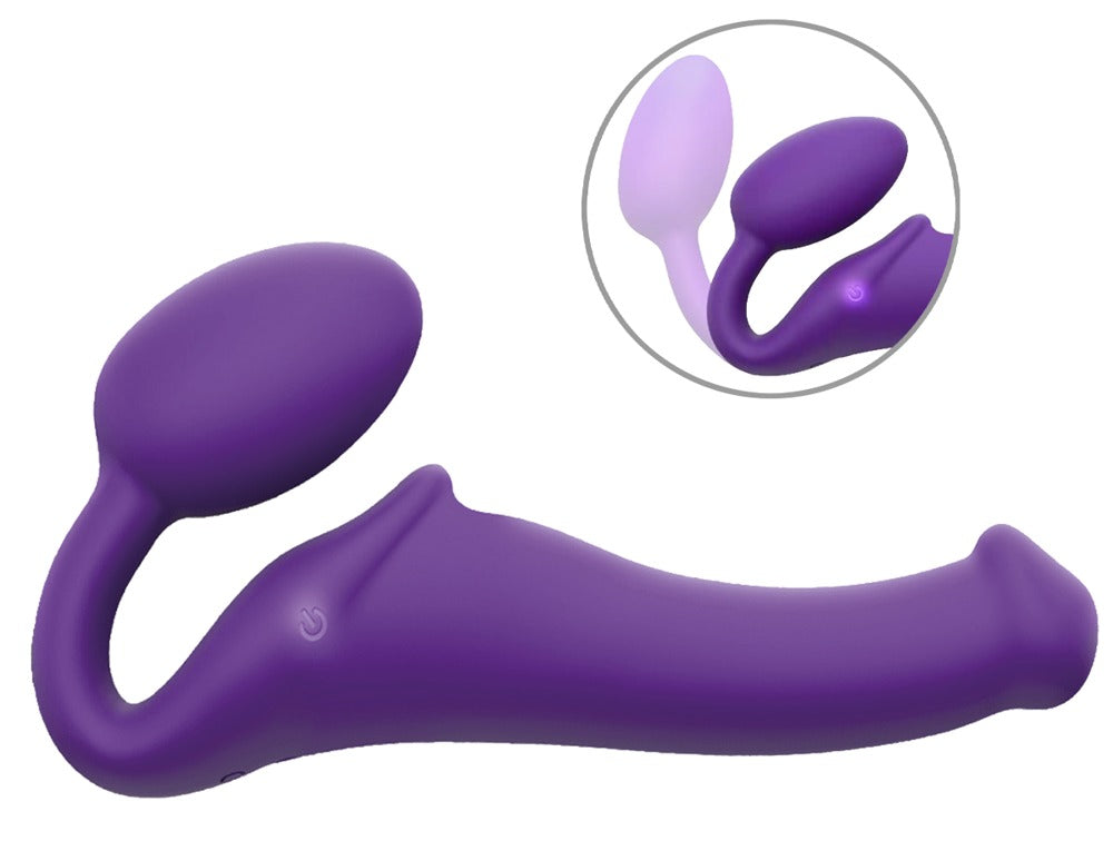 Strap-On-Me Vibrating Bendable Strap-On med fjernbetjening