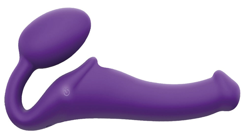 Strapless strap-on vibrator med 3 motorer og fleksibel silikone