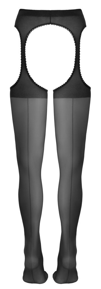 Cottelli LEGWEAR strømper set bagfra med lodret søm