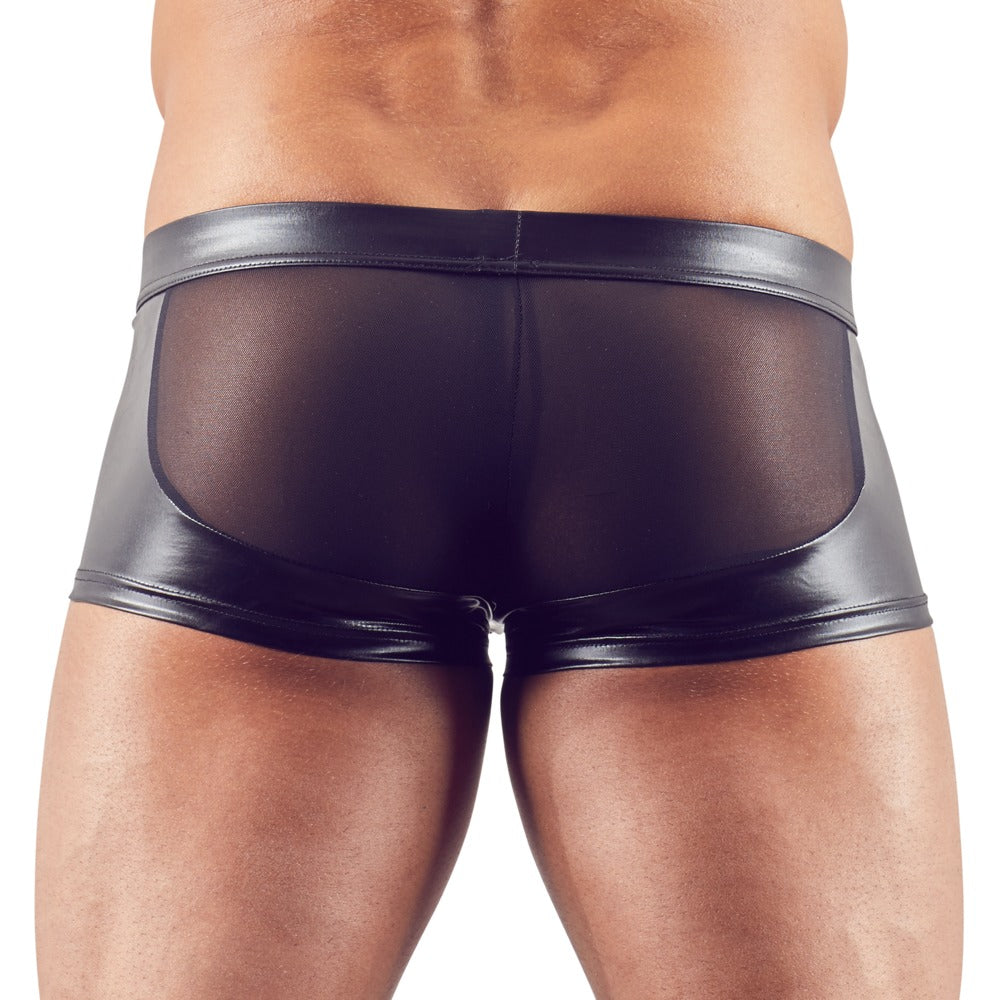 Bagsiden af tætsiddende sorte Svenjoyment Powernet boxershorts