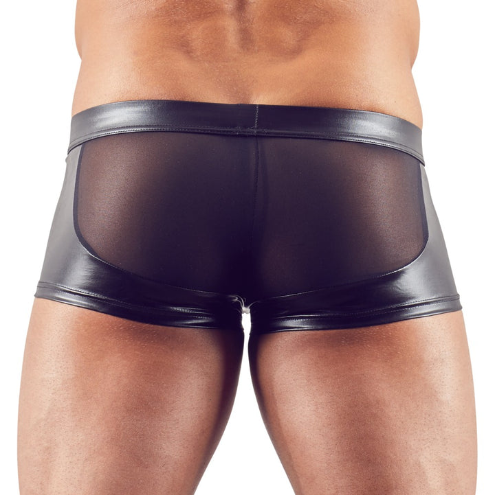 Bagsiden af tætsiddende sorte Svenjoyment Powernet boxershorts