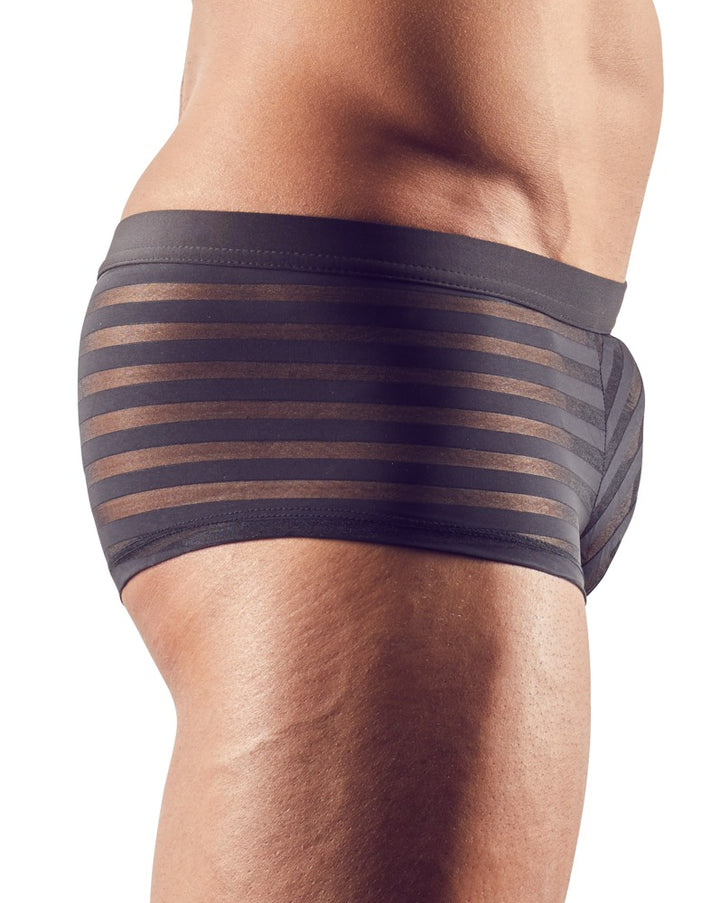 Forsiden af Svenjoyment-boxershorts med semi-transparente striber