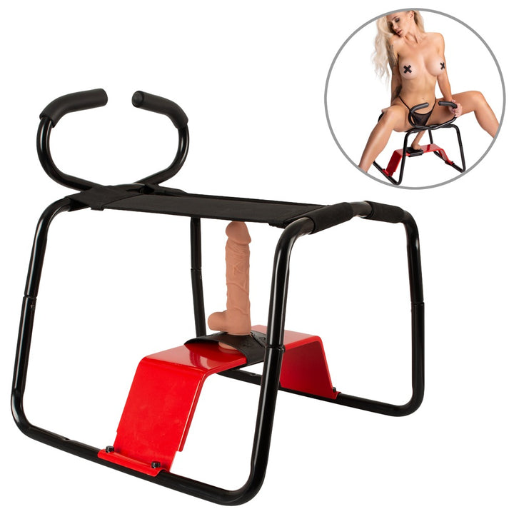 The Ultimate Sex Stool med håndtag og realistisk dildo