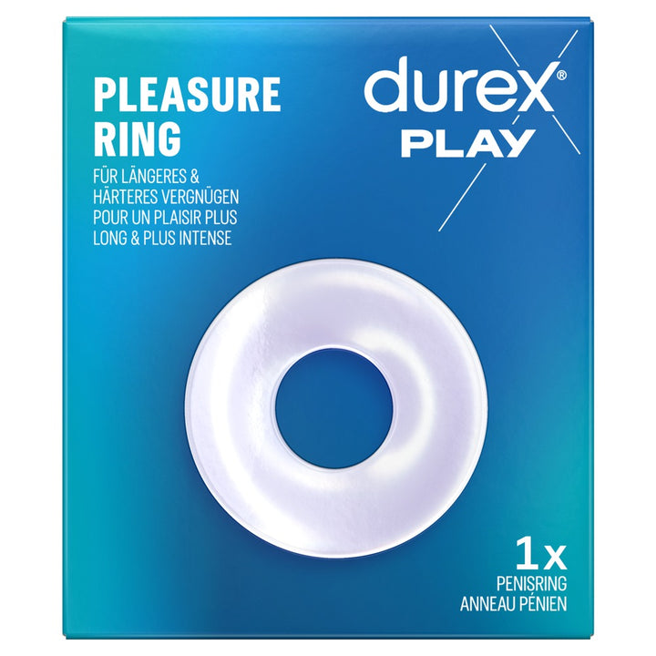 Transparent penisring i fleksibel silikone fra Durex