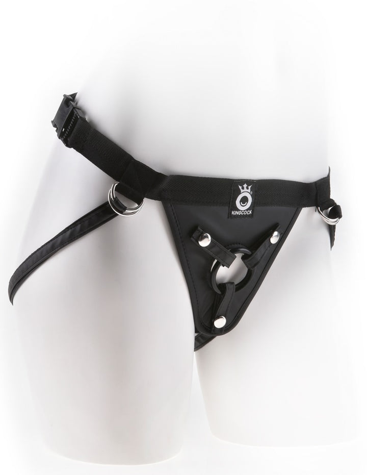 Universal strap-on harness med 3 udskiftelige ringe
