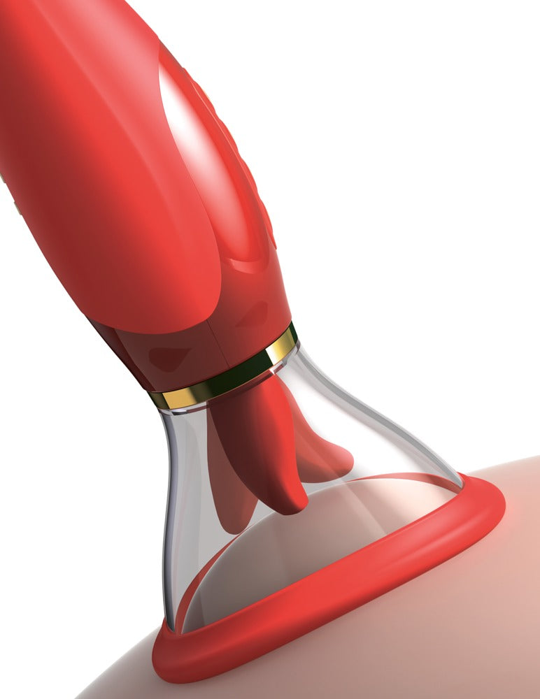 G-spot vibrator med klitorisstimulator og release-knap