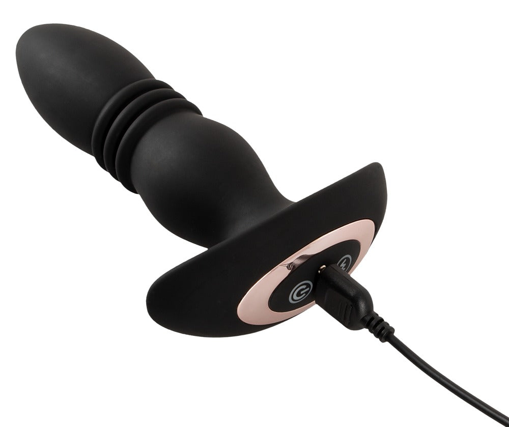 ANOS anal plug med 10 vibrationer og 6 thrusting-tilstande